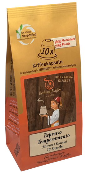 Becking Kaffee - Espresso Temperamento (Kapseln)