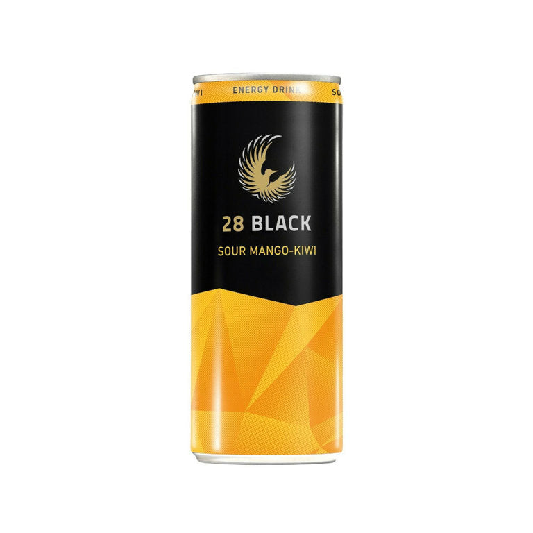 28 BLACK Sour Mango-Kiwi 24 x 0,25L (Dosen) EINWEG Tray zzgl. 6,00 € Pfand
