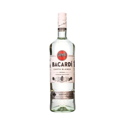 Bacardi Carta Blanca 37,5% vol. 1 x 1L (Glas) EINWEG Flasche