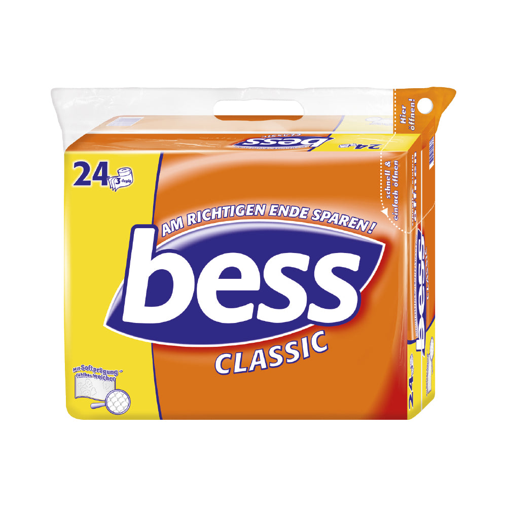 Bess Classic Toilettenpapier 3lg. 1 x 24 Rollen (Pack)