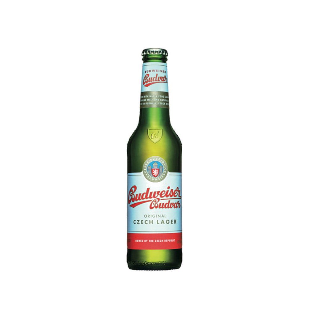 Budweiser Budvar Premium Lager 24 x 0,33L (Glas) MEHRWEG Kiste zzgl. 3,42 € Pfand - 0