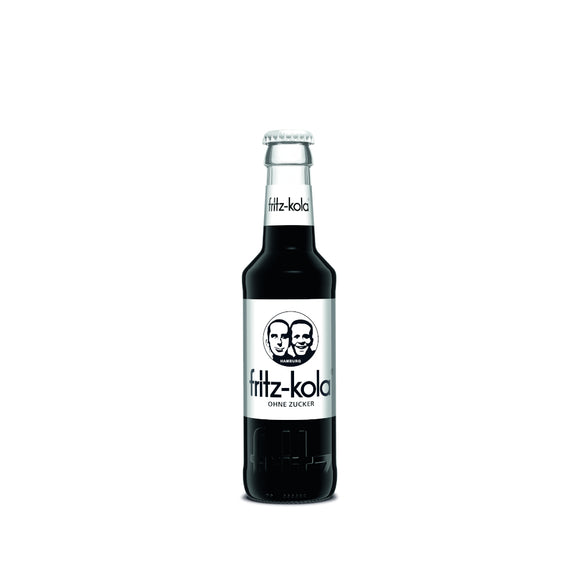 Fritz-Kola Ohne Zucker 24 x 0,2L (Glas) MEHRWEG Kiste zzgl. 5,10 € Pfand