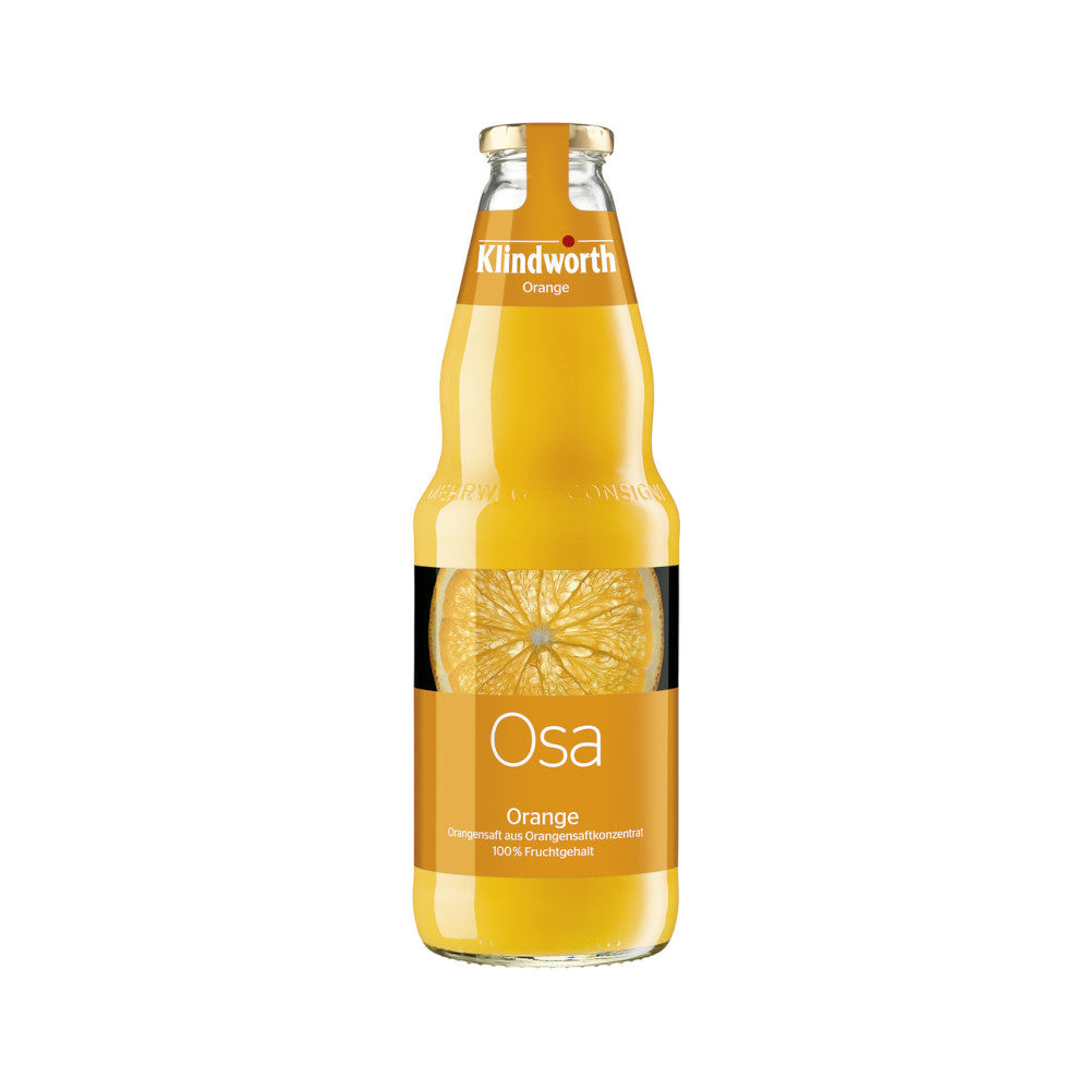 Klindworth OSA Orangensaft  6 x 1L (Glas) MEHRWEG Kiste zzgl. 2,40 € Pfand - 0