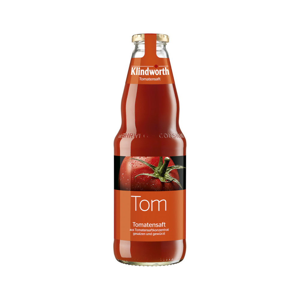 Klindworth TOM Tomatenaft 6 x 1L (Glas) MEHRWEG Kiste zzgl. 2,40 € Pfand - 0
