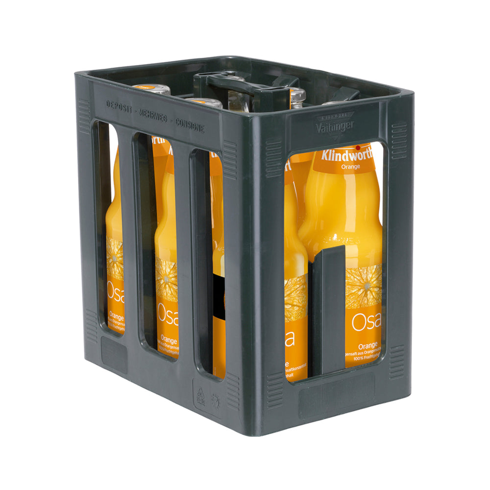 Klindworth OSA Orangensaft  6 x 1L (Glas) MEHRWEG Kiste zzgl. 2,40 € Pfand