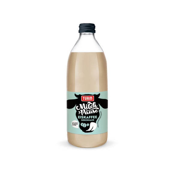 Turm Milch Pause Eiskaffee 12 x 0,5L (Glas) EINWEG Tray