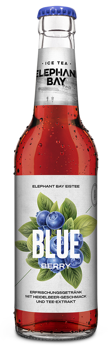 Elephant Bay Ice Tea Blueberry 20 x 0,33L (Glas) MEHRWEG Kiste zzgl. 3,10 € Pfand