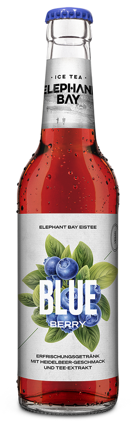 Elephant Bay Ice Tea Blueberry 20 x 0,33L (Glas) MEHRWEG Kiste zzgl. 3,10 € Pfand