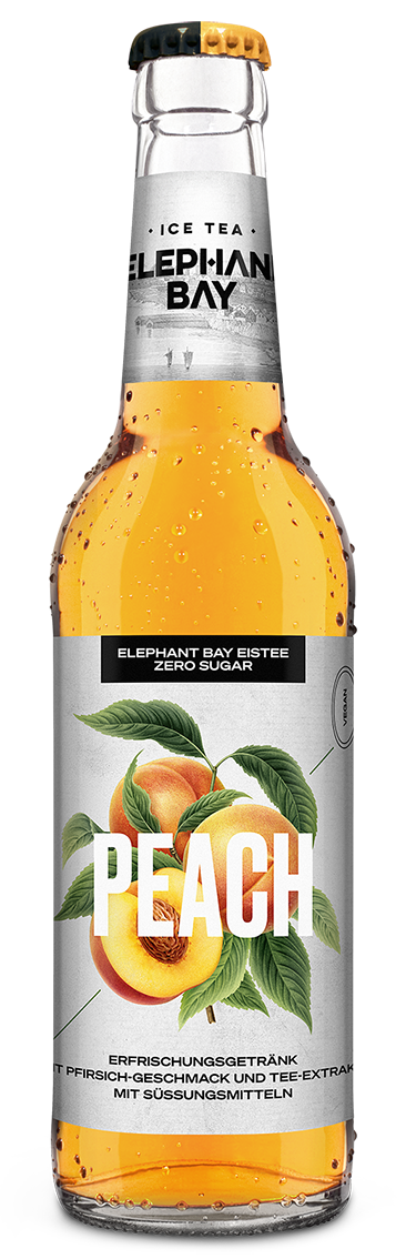 Elephant Bay Ice Tea Peach ZERO 20 x 0,33L (Glas) MEHRWEG Kiste zzgl. 3,10 € Pfand