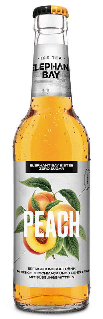 Elephant Bay Ice Tea Peach ZERO 20 x 0,33L (Glas) MEHRWEG Kiste zzgl. 3,10 € Pfand
