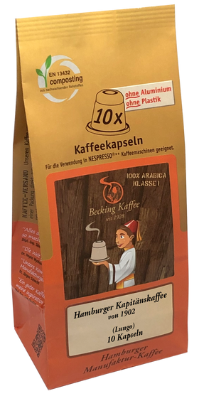Becking Kaffee - Hamburger Kapitänskaffee (Kapseln)