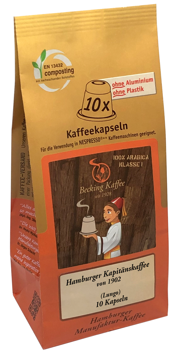 Becking Kaffee - Hamburger Kapitänskaffee (Kapseln)