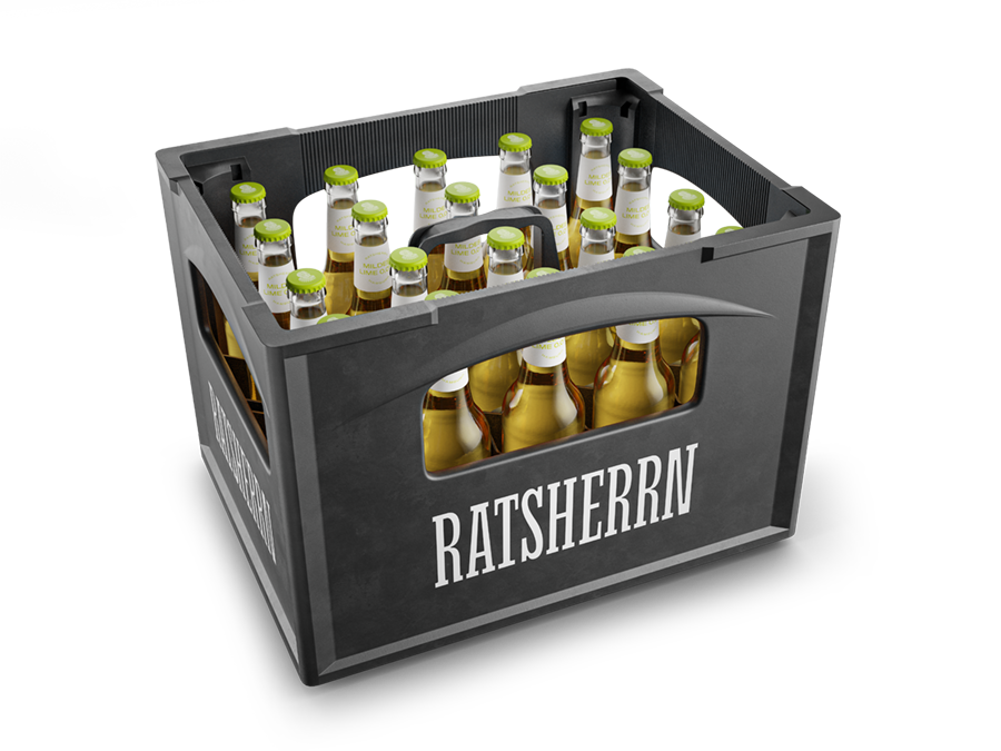 Ratsherrn Mildes Lime 0,0% Alkoholfrei 24 x 0,33L (Glas) MEHRWEG Kiste zzgl. 3,42 € Pfand