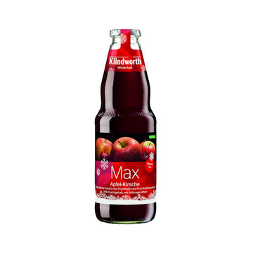 Klindworth MAX Apfel-Kirsche 6 x 1L (Glas) MEHRWEG Kiste zzgl. 2,40 € Pfand - 0