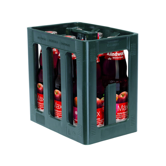 Klindworth MAX Apfel-Kirsche 6 x 1L (Glas) MEHRWEG Kiste zzgl. 2,40 € Pfand