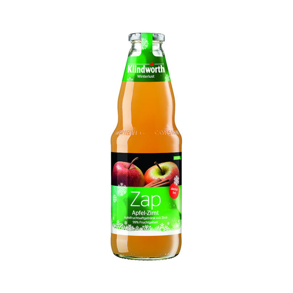 Klindworth ZAP Apfel-Zimt 6 x 1L (Glas) MEHRWEG Kiste zzgl. 2,40 € Pfand