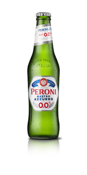 Peroni Nastro Azzurro 0,0% Alkoholfrei Kasten 24 x 0,33 L (Glas) MEHRWEG zzgl. 3,42 € Pfand - 0