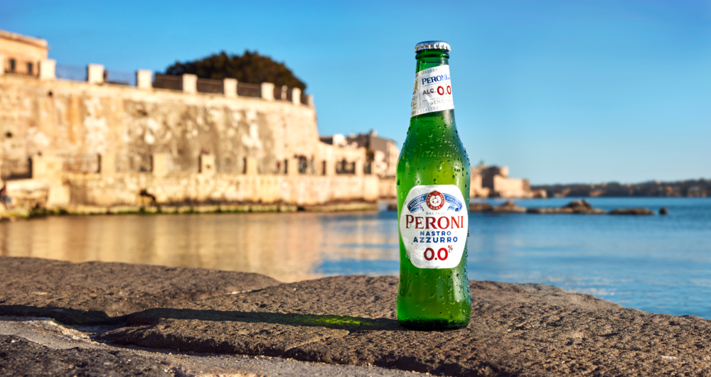 Peroni Nastro Azzurro 0,0% Alkoholfrei Kasten 24 x 0,33 (Glas) MEHRWEG ...