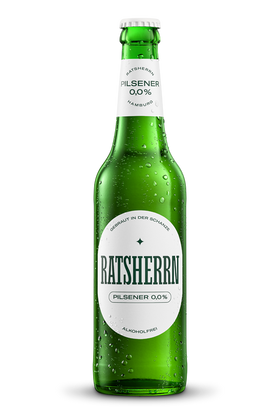 Ratsherrn Pilsener 0,0% Alkoholfrei 20 x 0,33L (Glas) MEHRWEG Kiste zzgl. 3,10 € Pfand - 0