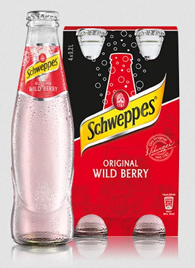 Schweppes Original Wild Berry 24 x 0,2L (Glas) MEHRWEG Kiste zzgl. 5,10 € Pfand