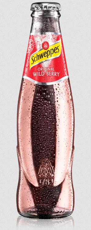 Schweppes Original Wild Berry 24 x 0,2L (Glas) MEHRWEG Kiste zzgl. 5,10 € Pfand - 0