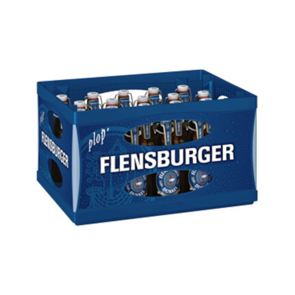 Flensburger Dunkel Bügelflasche 20 x 0,33L (Glas) MEHRWEG Kiste zzgl. 4,50 € Pfand-1