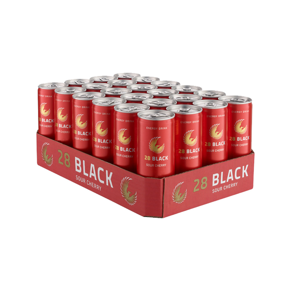 28 BLACK Sour Cherry 24 x 0,25L (Dosen) EINWEG Tray zzgl. 6,00 € Pfand