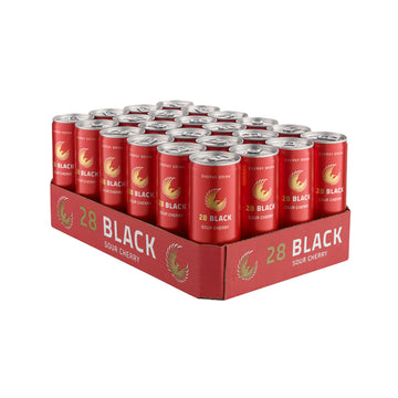 28 BLACK Sour Cherry 24 x 0,25L (Dosen) EINWEG Tray zzgl. 6,00 € Pfand
