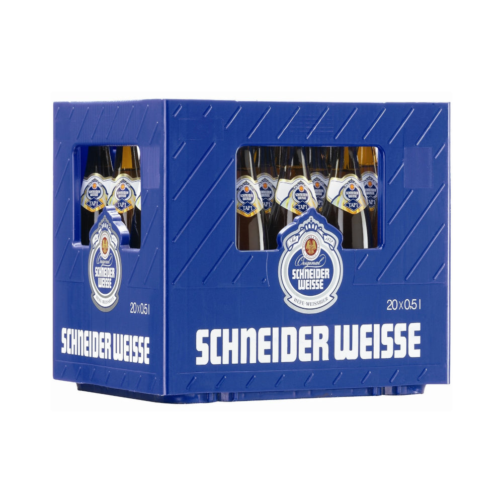 Schneider TAP1 "Meine helle Weisse" 20 x 0,5L (Glas) MEHRWEG Kiste zzgl. 3,10 € Pfand