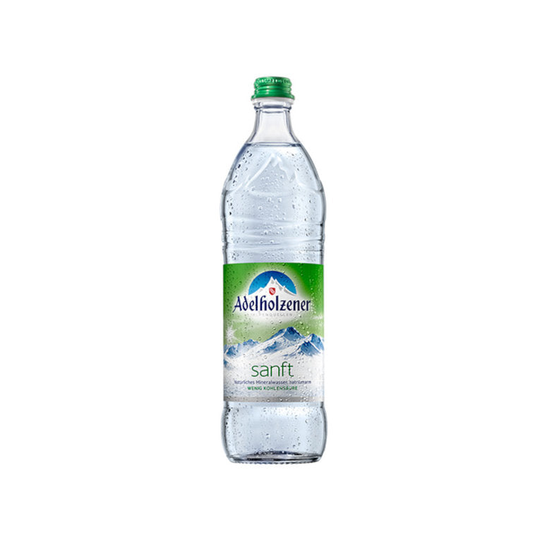 Adelholzener Sanft 12 x 0,75L (Glas) MEHRWEG Kiste zzgl. 3,30 € Pfand