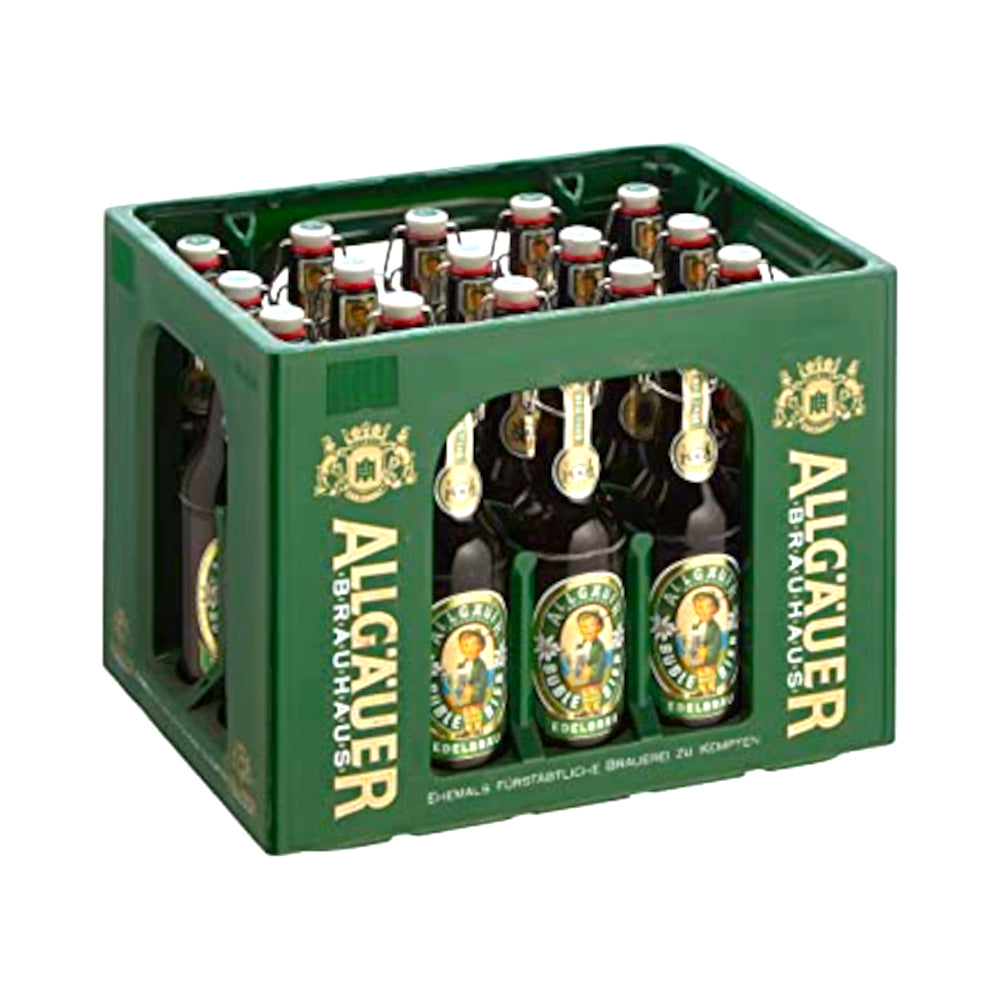 Allgäuer Büble Bayrisch Hell 20 x 0,5L (Glas) MEHRWEG Kiste zzgl. 4,50 € Pfand