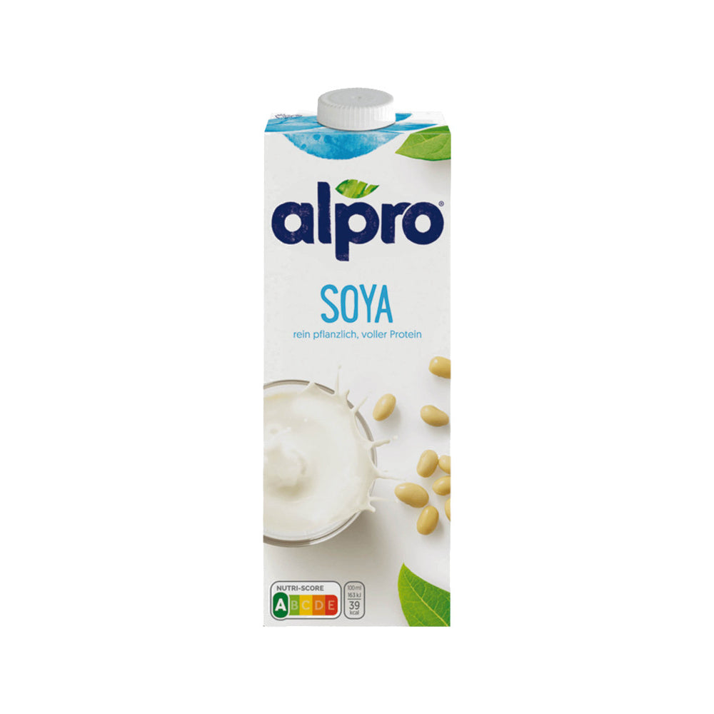 Alpro Sojamilch Original 12 x 1L (Tetra) EINWEG Tray