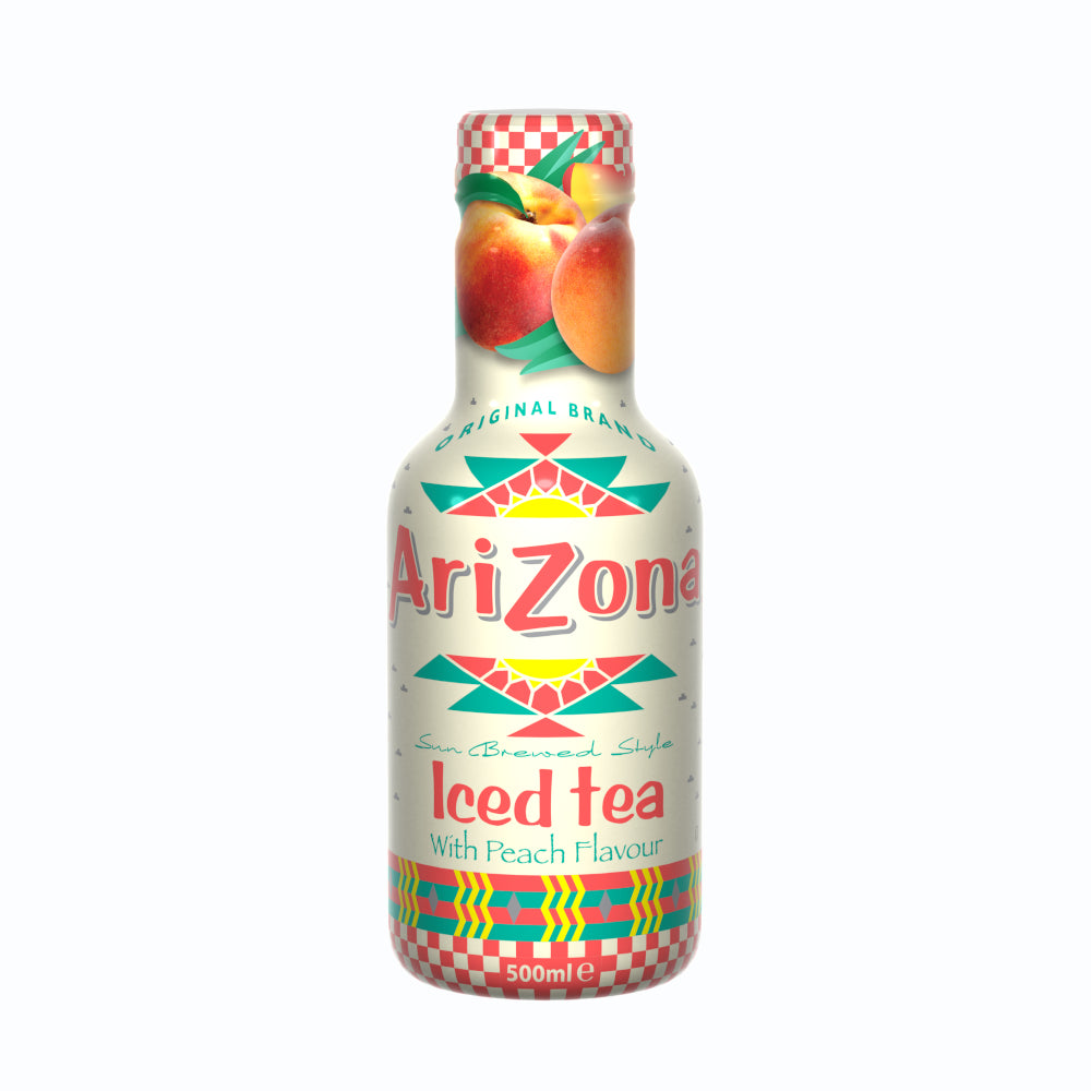 AriZona Iced Tea Peach 6 x 0,5L (PET) EINWEG Tray zzgl. 1,50 € Pfand