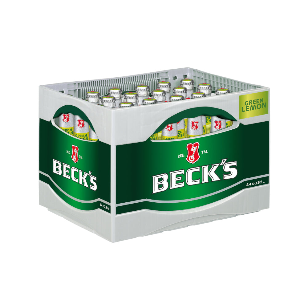 BECK'S Green Lemon 24 x 0,33L (Glas) MEHRWEG Kiste zzgl. 3,42 € Pfand