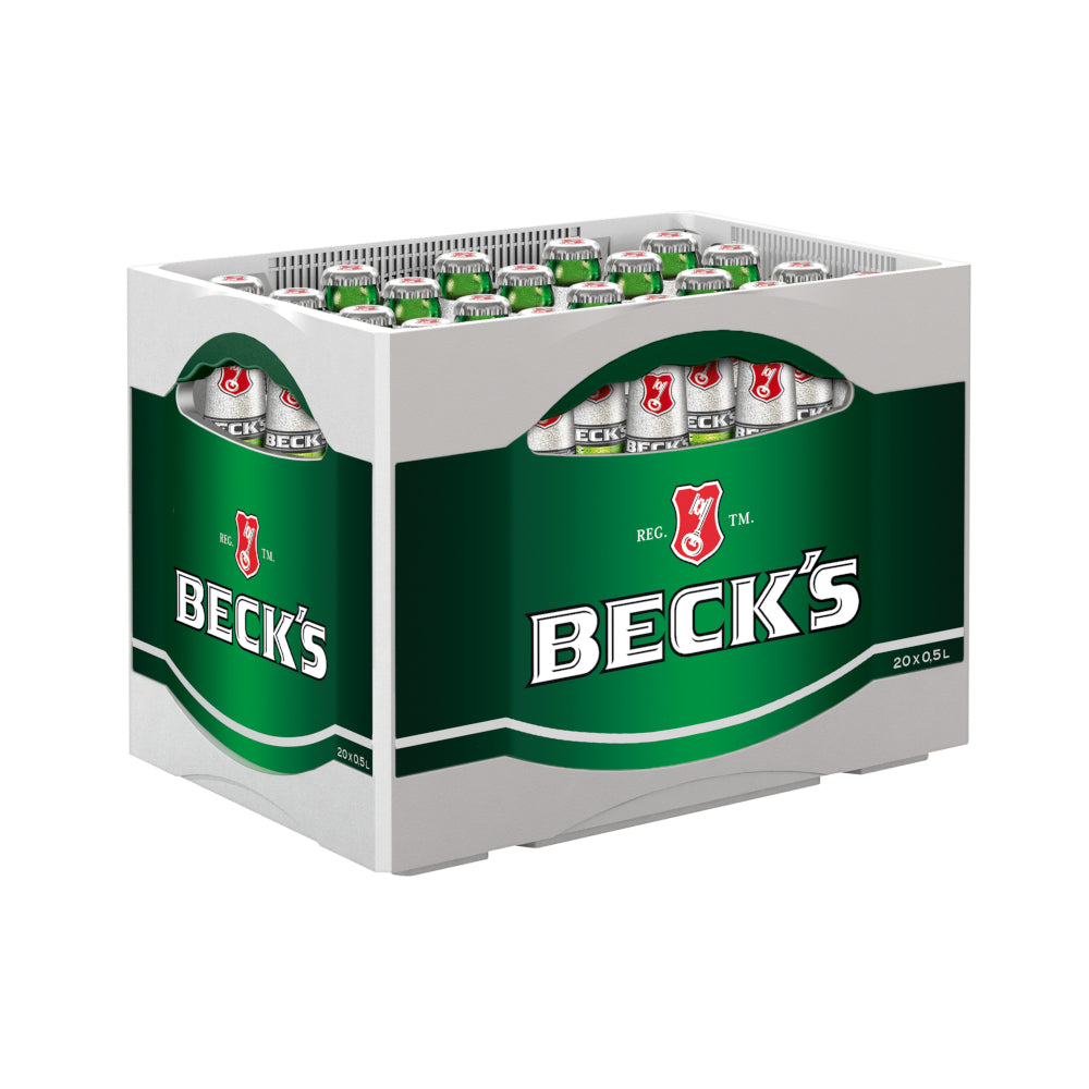 BECK'S Pils 20 x 0,5L (Glas) MEHRWEG Kiste zzgl. 3,10 € Pfand