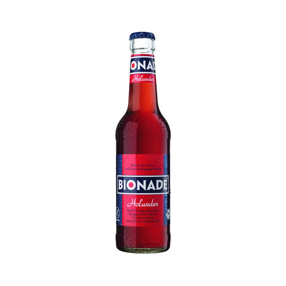 BIONADE Holunder 24 x 0,33L (Glas) MEHRWEG Kiste zzgl. 3,42 € Pfand
