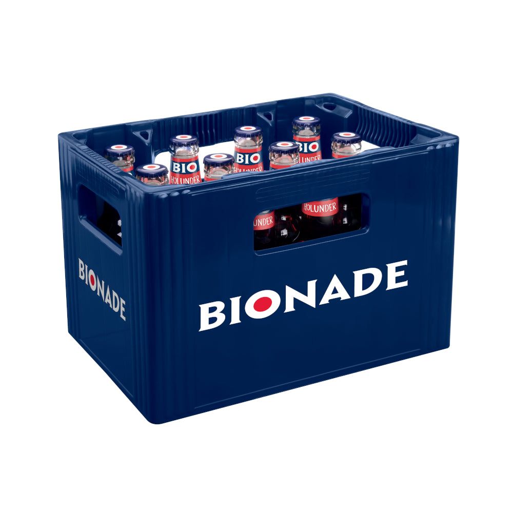 BIONADE Holunder 12 x 0,33L (Glas) MEHRWEG Kiste zzgl. 2,46 € Pfand