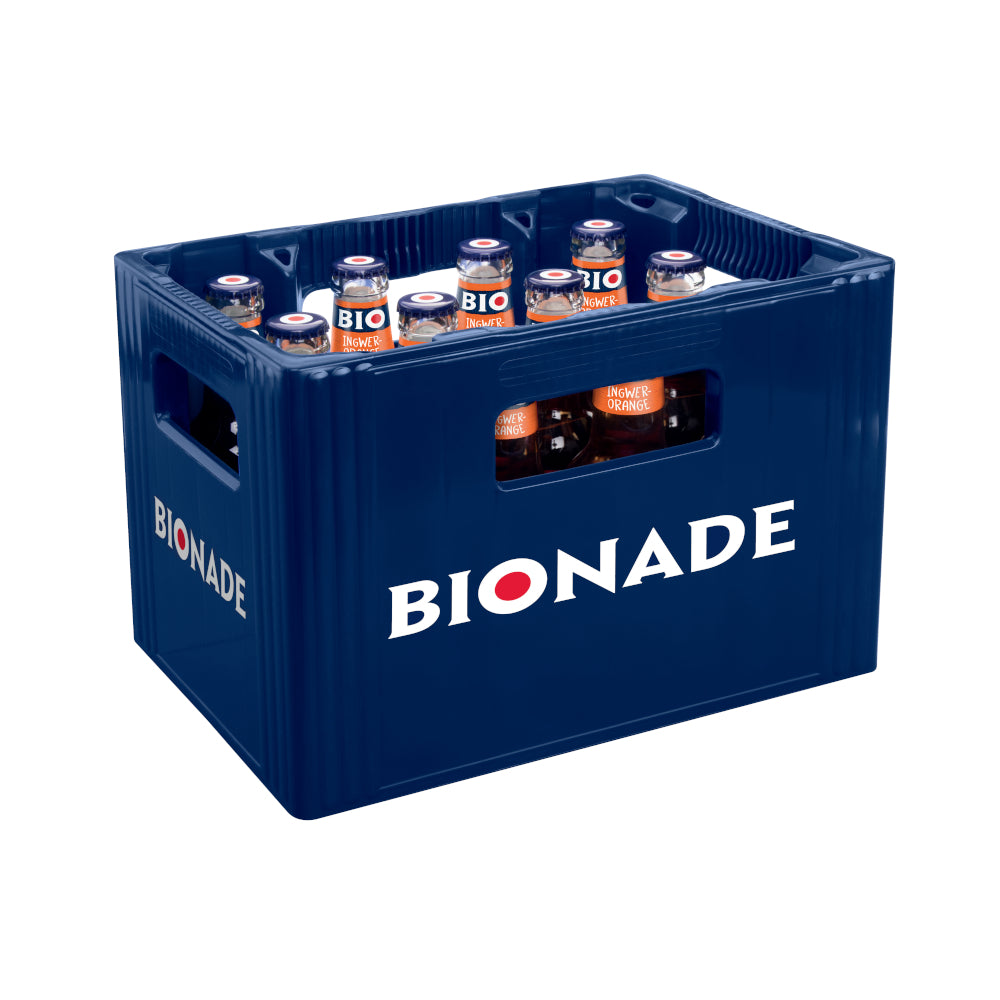 BIONADE Ingwer-Orange 12 x 0,33L (Glas) MEHRWEG Kiste zzgl. 2,46 € Pfand