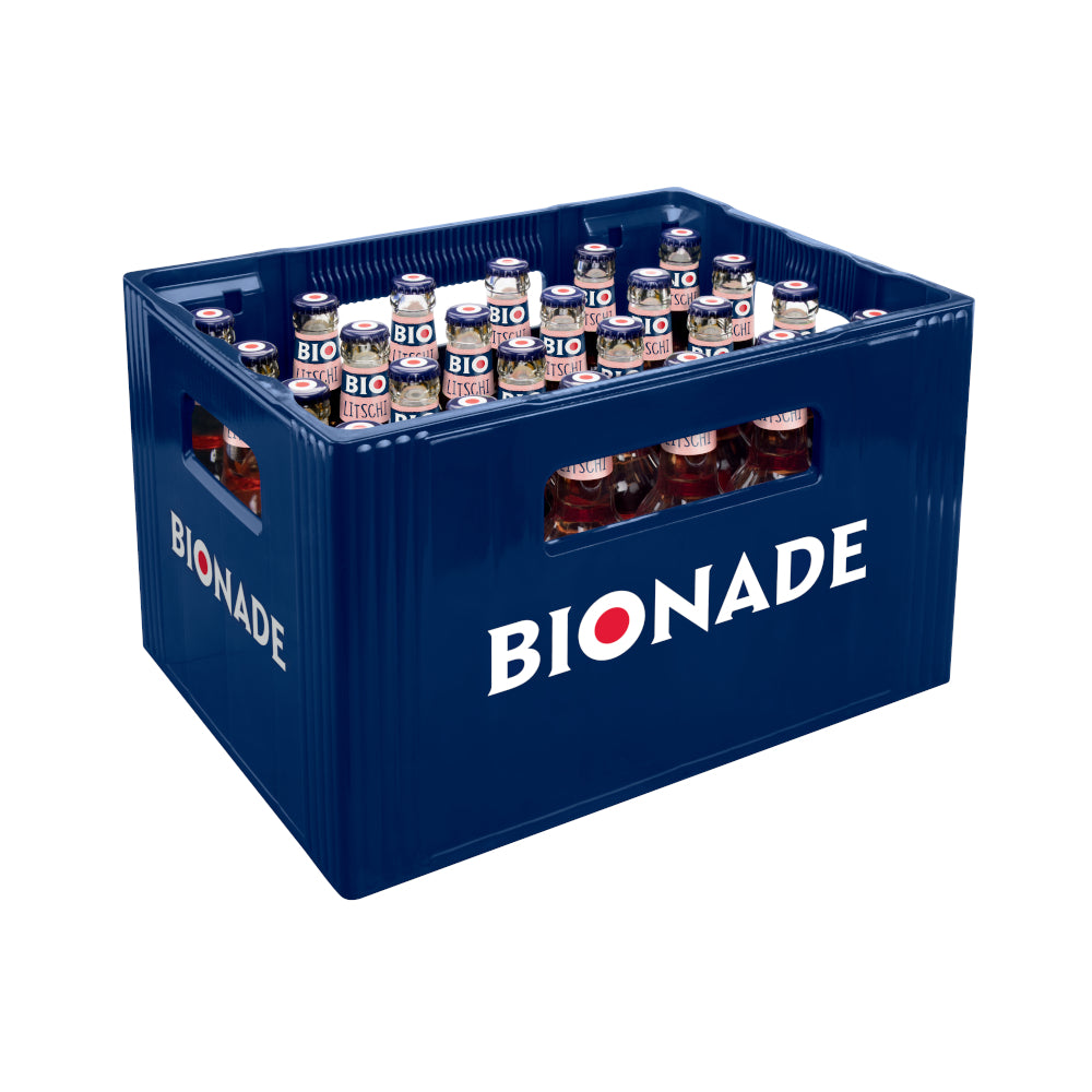 BIONADE Litschi 24 x 0,33L (Glas) MEHRWEG Kiste zzgl. 3,42 € Pfand