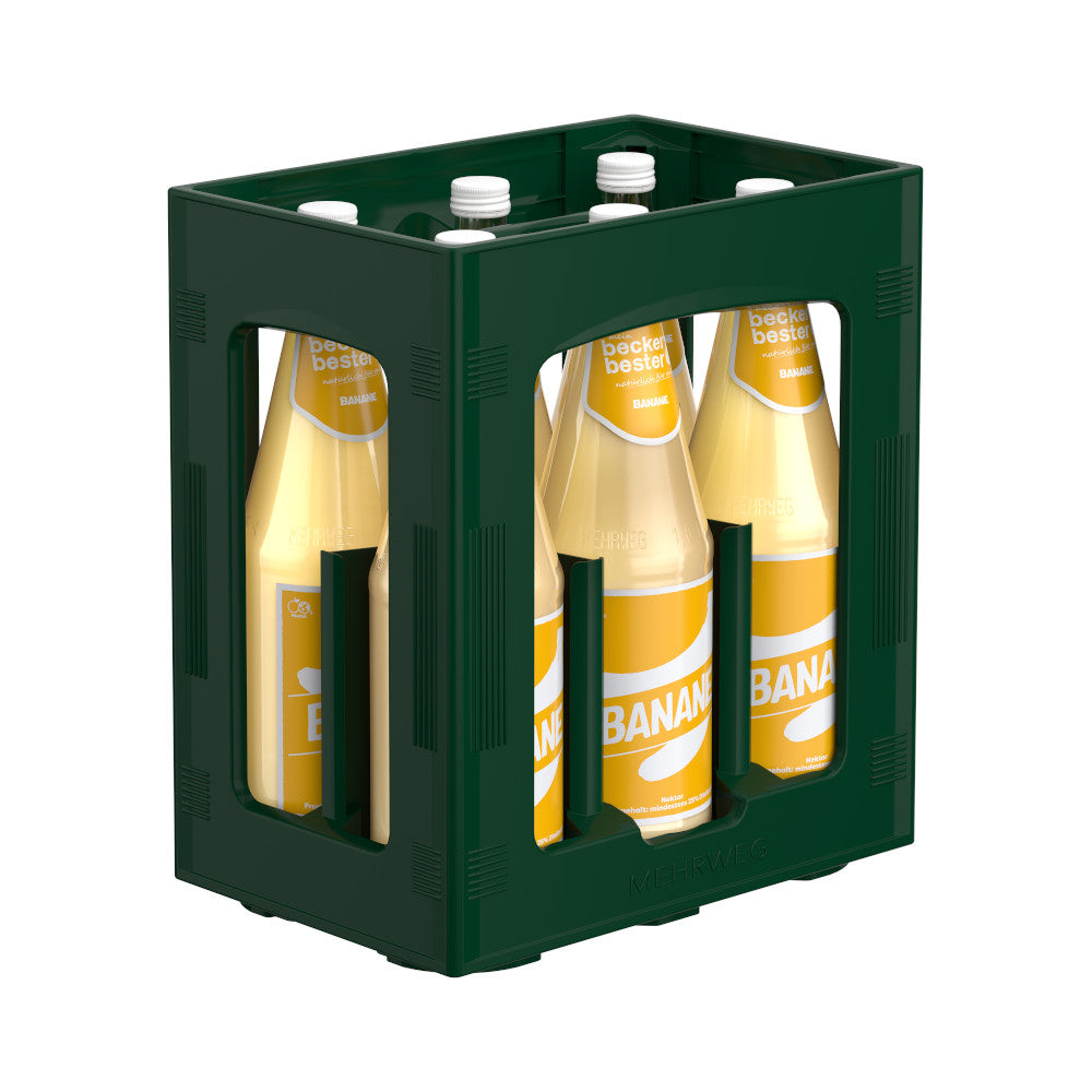 Beckers Bester Bananen Nektar 6 x 1L (Glas) MEHRWEG Kiste zzgl. 2,40 € Pfand