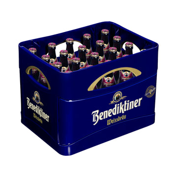 Benediktiner Weißbier Dunkel 20 x 0,5L (Glas) MEHRWEG Kiste zzgl. 3,10 € Pfand