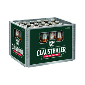 Clausthaler Classic Alkoholfrei 24 x 0,33L (Glas) MEHRWEG Kiste zzgl. 3,42 € Pfand