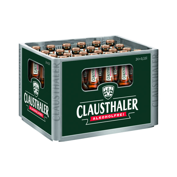 Clausthaler Extra herb Alkoholfrei 24 x 0,33L (Glas) MEHRWEG Kiste zzgl. 3,42 € Pfand