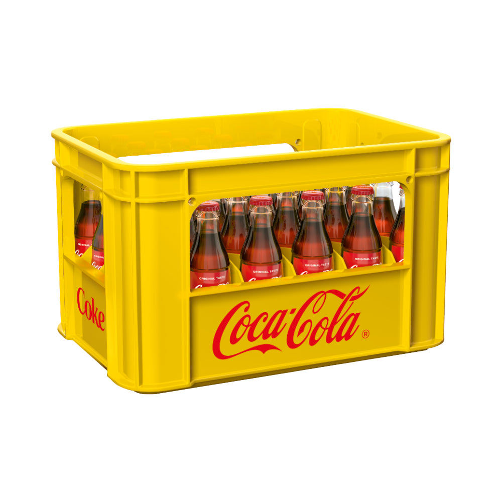 Cola Box Coca-Cola Classic 24 x 0,2L (Glas) MEHRWEG Getränkeservice Hamburg ...