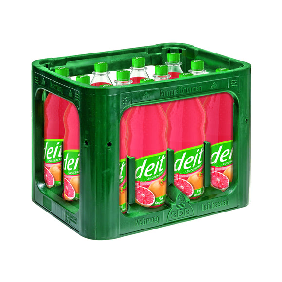 Deit Pink Grapefruit 12 x 1L (PET) MEHRWEG KISTE zzgl. 3,30 € Pfand