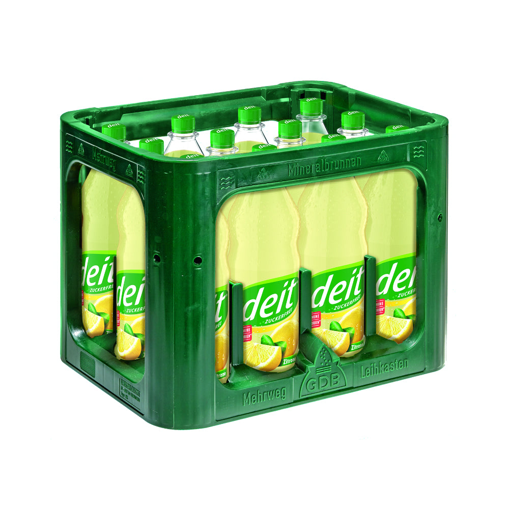 Deit Zitrone 12 x 1L (PET) MEHRWEG KISTE zzgl. 3,30 € Pfand