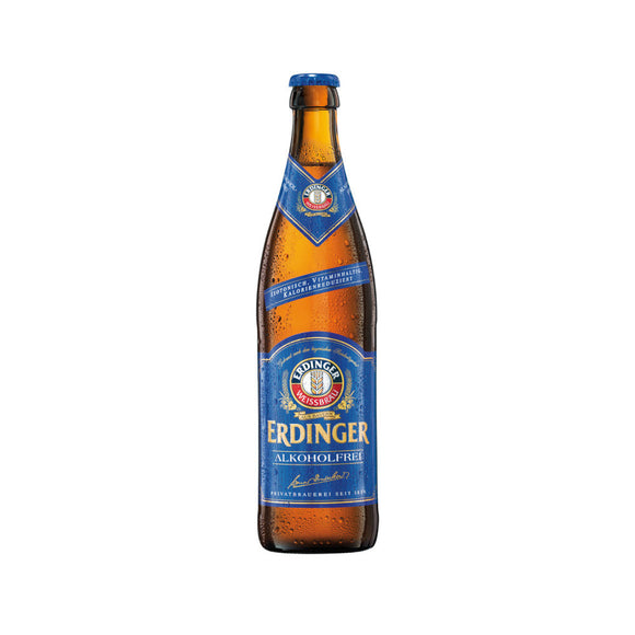 Erdinger Weißbier Alkoholfrei 11 x 0,5L (Glas) MEHRWEG KISTE zzgl. 2,38 € Pfand