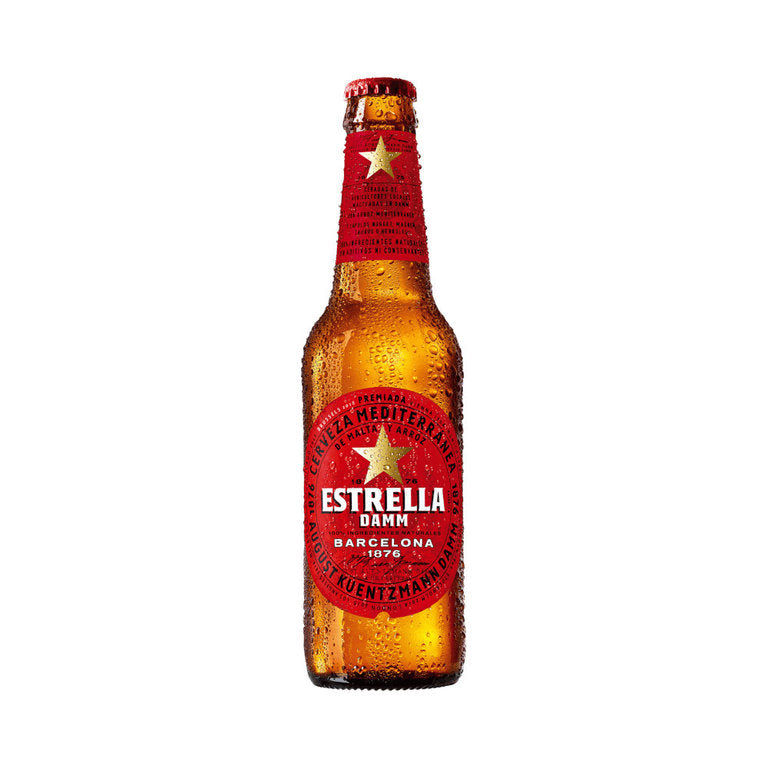 Estrella Damm 24 x 0,33L (Glas) MEHRWEG Kiste zzgl. 3,42 € Pfand