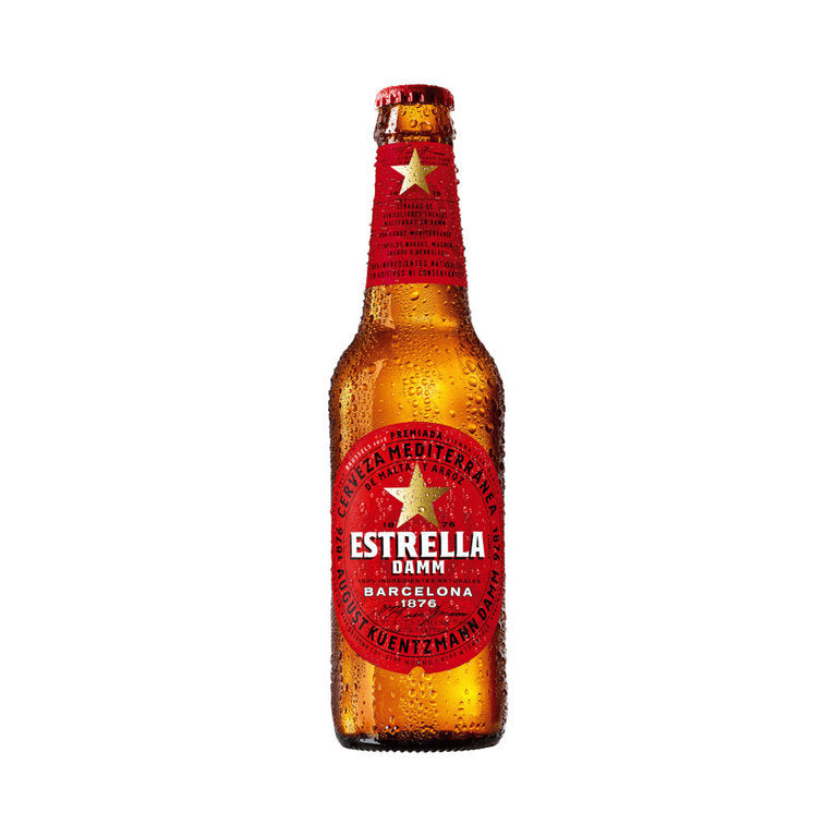 Estrella Damm 24 x 0,33L (Glas) Bier Lieferservice Hamburg Blue