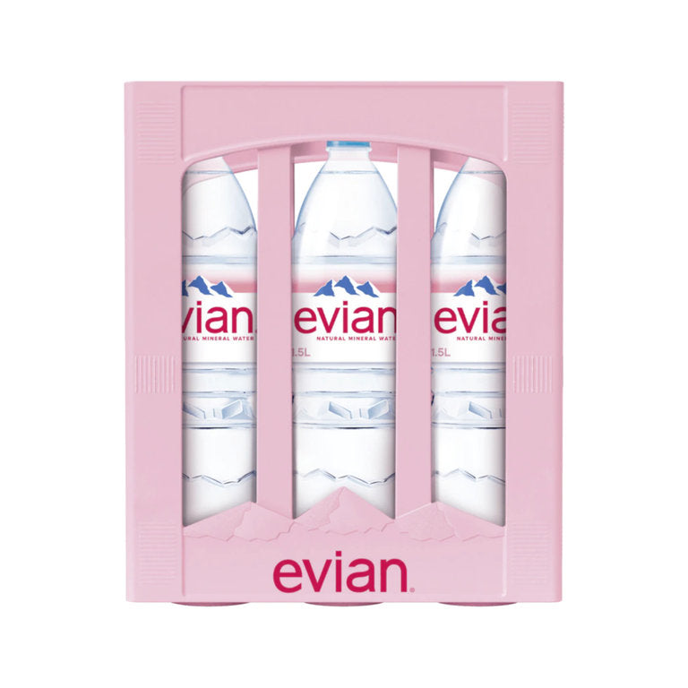 Evian Premium 6 x 1,5L (PET) EINWEG Kiste zzgl. 3,00 € Pfand-1